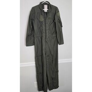 VTG Mens Flyers Flight Suit Utility Chic Military Coveralls Size L Functional